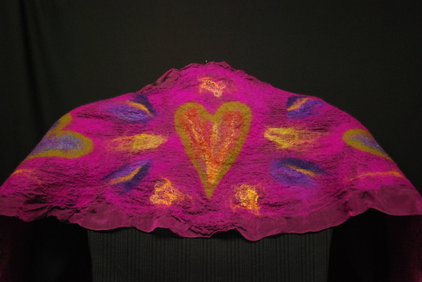 "Joie de Vivre " - silk and wool scarf